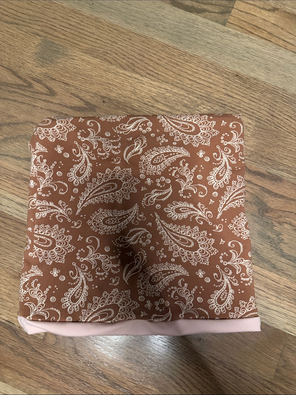 art class Rust Paisley Tank Top with Pink Trim